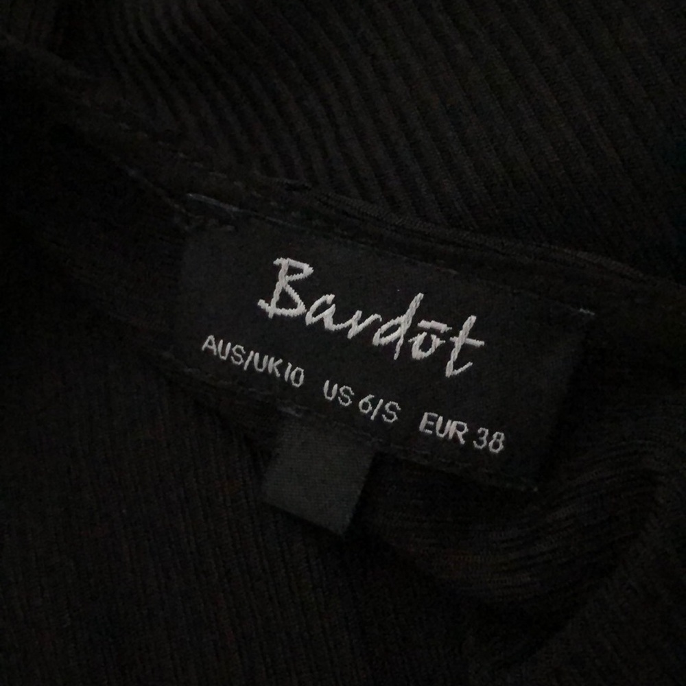 Bardot black bodysuit. Super cute